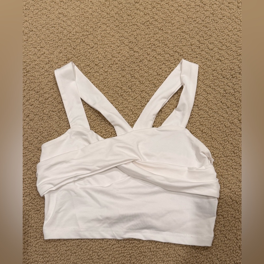 SHEIN Crisscross Crop Top
